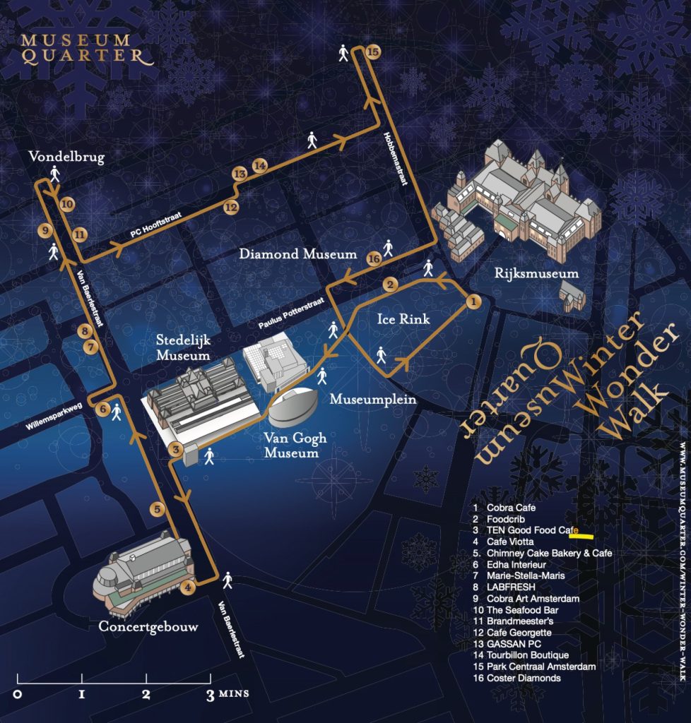 route winterwonderwalk museumplein